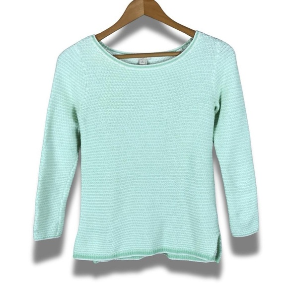 J.CREW Wool Blend Green Sweater PXS - Picture 3 of 8